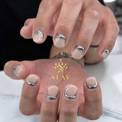 Slay Nails & Spa - Silver Fang nails inspired