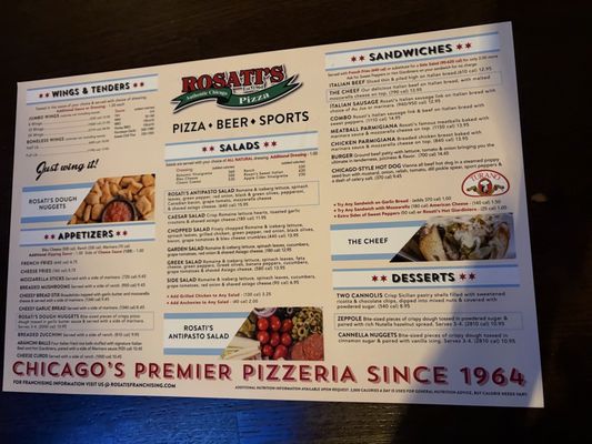 Menu photo 2 Rosati's Pizza Tucson, AZ Menu photo 2 Rosati's Pizza Tucson, AZ