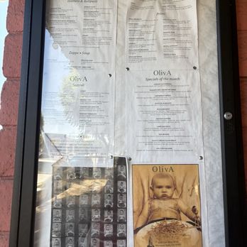 Oliva Trattoria - Raggedy, old, ripped menu. - Pizza Near Me - Sherman Oaks, California