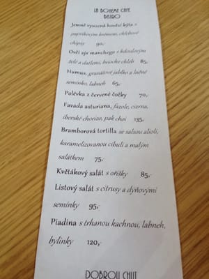 Menu photo 7 La Bohème Café Prague, PR Menu photo 7 La Bohème Café Prague, PR