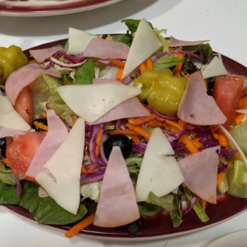 Mama Santa's - Large Antipasto, $8.95 prior to tax (dressing was requested on the side) - Pizza Near Me - Cleveland, Ohio Mama Santa's - Large Antipasto, $8.95 prior to tax (dressing was requested on the side) - Pizza Near Me - Cleveland, Ohio