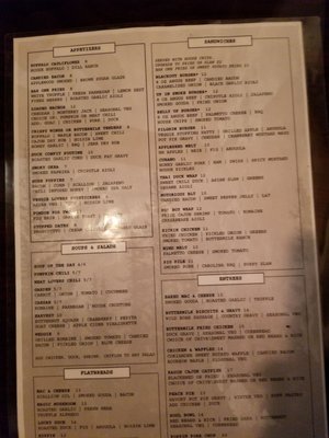 Menu photo 7 Bar One Milford, NH