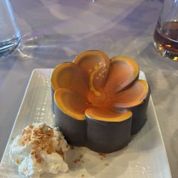 The Hibiscus Coconut Custard dessert.