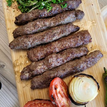 Kababji Grill - 3 x Kafta meat & 3 x lamb kabob - Arabic Near Me - Anaheim, California