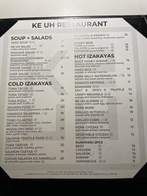 Menu photo 5 Ke-uh Sunny Isles Beach, FL Menu photo 5 Ke-uh Sunny Isles Beach, FL