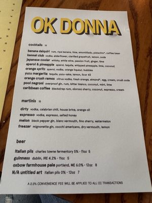 Menu photo 2 OK Donna Charleston, SC