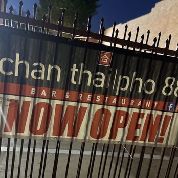 Chan Thai & Pho 88 - a sign for the restaurant - Thai Near Me - Dallas, Texas