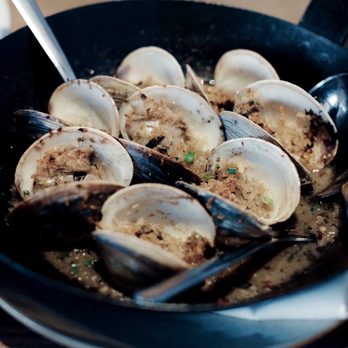 Red Ash - Small Butter Clams Oreganata Style - Italian Near Me - Austin, Texas Red Ash - Small Butter Clams Oreganata Style - Italian Near Me - Austin, Texas