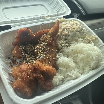 KJ's Local Grindz - Mini Furikake Chicken Plate - Chicken Shop Near Me - Kaneohe, Hawaii