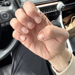 My nails before I came to pro nails (again tragic)