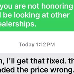 Dealership conversation