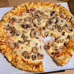 Dale Hollow Pizza - Cheese and mushrooms pizza