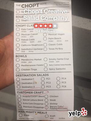 Menu photo 7 Chopt Creative Salad Co. Florham Park, NJ