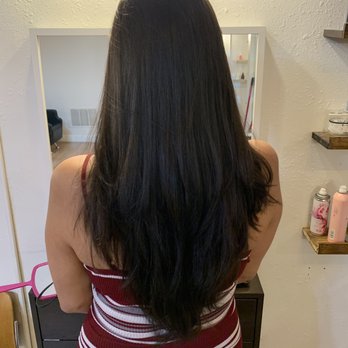 MANE Salon - V cut with layers. - Hair Salons Near Me - Redlands, California
