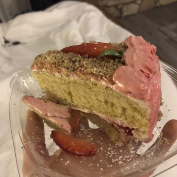 The Grain Cafe - Strawberry Almond Cake - Vegan Near Me - Long Beach, California