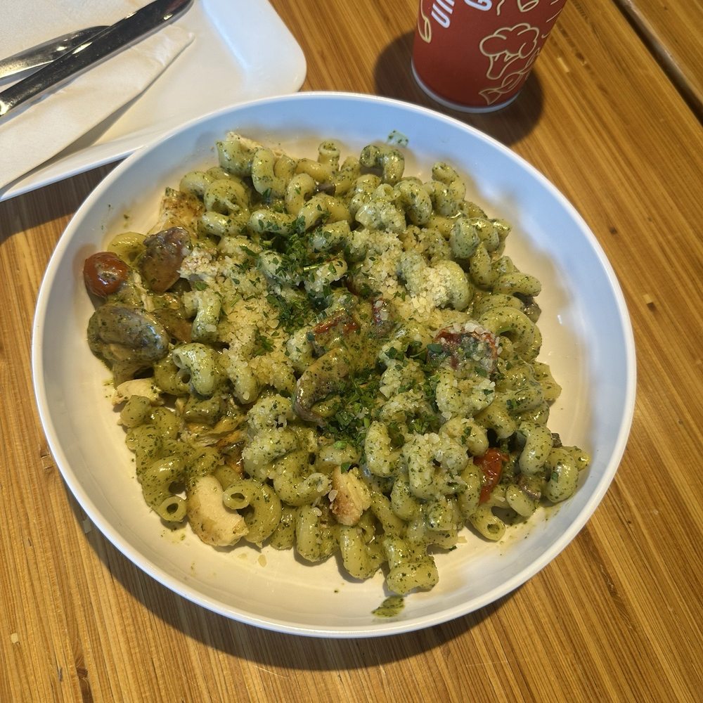 Noodles and Company - Pesto Cavatappi with chicken - Noodles Near Me - Reston, Virginia