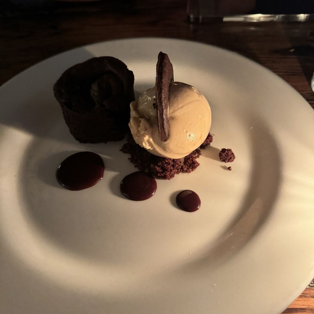 Sociale - Salted caramel ice cream with chocolate cake - Italian Near Me - New York, New York Sociale - Salted caramel ice cream with chocolate cake - Italian Near Me - New York, New York