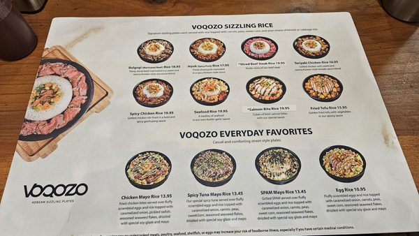 Menu photo 5 Voqozo San Diego, CA