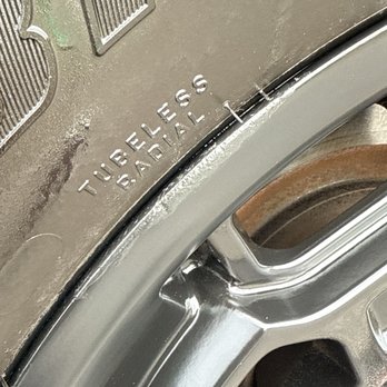 Platinum wheels and tires - Scratched rim that has been painted over - Tires Near Me - Charlotte, North Carolina Platinum wheels and tires - Scratched rim that has been painted over - Tires Near Me - Charlotte, North Carolina