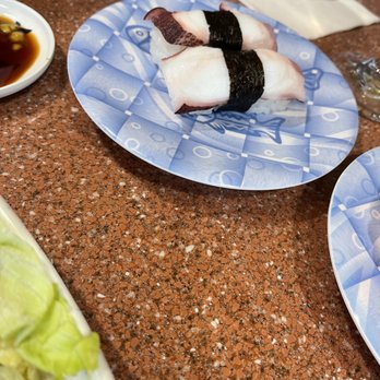 Sushi Station - two plates of sushi on a table - Sushi Bars Near Me - Elgin, Illinois