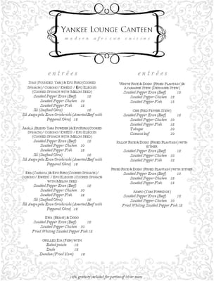 Menu photo 2 Yankee Lounge Canteen Crystal, MN Menu photo 2 Yankee Lounge Canteen Crystal, MN
