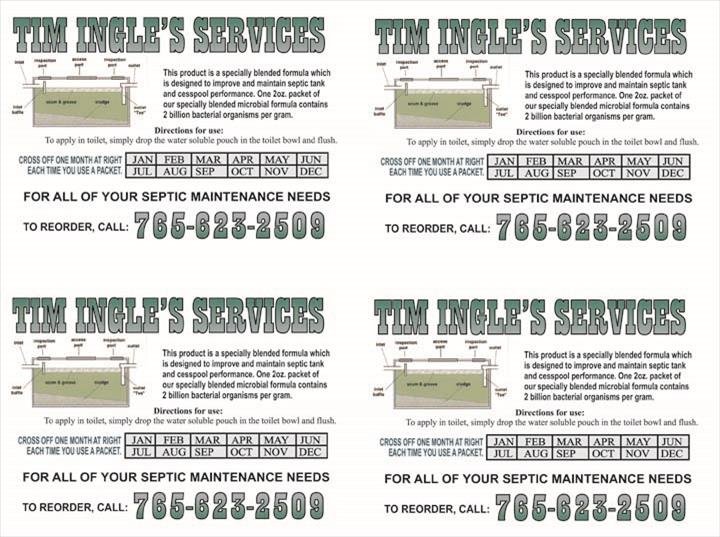 Slide of Tim Ingle's Services