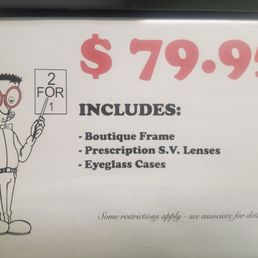 Clearly says "2 FOR 1." Not honored. We'll see what the Better Business Bureau thinks. Clearly says "2 FOR 1." Not honored. We'll see what the Better Business Bureau thinks.