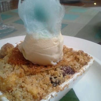 PassionFish Reston - peach blackberry crisp - Seafood Near Me - Reston, Virginia