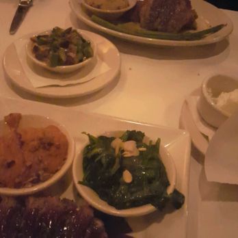Char Restaurant - The duck comes with sweet potatoes (phenomenal) and sautéed spinach. While the blackfish comes with mashed Potatoes and Asparagus - Steakhouses Near Me - Jackson, Mississippi Char Restaurant - The duck comes with sweet potatoes (phenomenal) and sautéed spinach. While the blackfish comes with mashed Potatoes and Asparagus - Steakhouses Near Me - Jackson, Mississippi