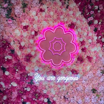 Menya - Fun flower wall. My selfie with it didn't come out well. - Japanese Near Me - Aurora, Colorado Menya - Fun flower wall. My selfie with it didn't come out well. - Japanese Near Me - Aurora, Colorado