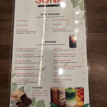 Sona Fusion Kitchen - Menu Page 2 - Asian Fusion Near Me - Anaheim, California Sona Fusion Kitchen - Menu Page 2 - Asian Fusion Near Me - Anaheim, California
