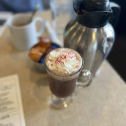 Bread and Butters Eatery - Peppermint hot chocolate