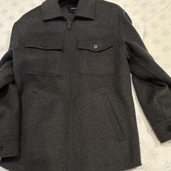 AJ Cleaner & Alterations - Theory wool jacket with cuffs altered. - Sewing & Alterations Near Me - Campbell, California