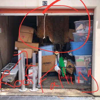Public Storage - That is the ceiling falling due to water damage from the roof. - Self Storage Near Me - Palm Bay, Florida Public Storage - That is the ceiling falling due to water damage from the roof. - Self Storage Near Me - Palm Bay, Florida