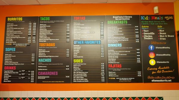Menu photo 2 El Famous Burrito Wheeling, IL