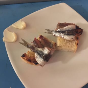Pescheria Mattiucci - Amuse bouche: sardine toast with butter - Seafood Near Me - Naples, NA