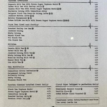 Torotea - 3/12/2025 menu - Coffee & Tea Near Me - Diamond Bar, California Torotea - 3/12/2025 menu - Coffee & Tea Near Me - Diamond Bar, California