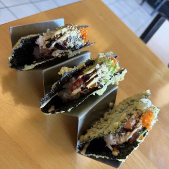 Osaka Sushi - Unagi, spicy tuna, salmon sushi tacos - Sushi Bars Near Me - Adelanto, California Osaka Sushi - Unagi, spicy tuna, salmon sushi tacos - Sushi Bars Near Me - Adelanto, California