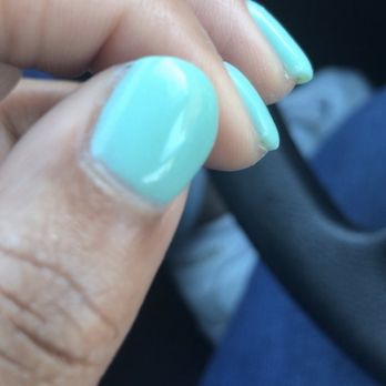 1 Obi Nail Spa - Dipped nails with no massage, no hand wash, no lotion, just crusty, dusty (look close) dipped nails - Nail Salons Near Me - Chandler, Arizona