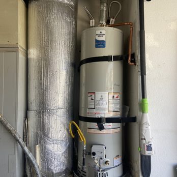 A-TEAM DRAINS - New water and gas lines. Includes pan under tank and new tank straps. Repiped pressure valve line to outside area - Plumbing Near Me - desert hot springs, California A-TEAM DRAINS - New water and gas lines. Includes pan under tank and new tank straps. Repiped pressure valve line to outside area - Plumbing Near Me - desert hot springs, California