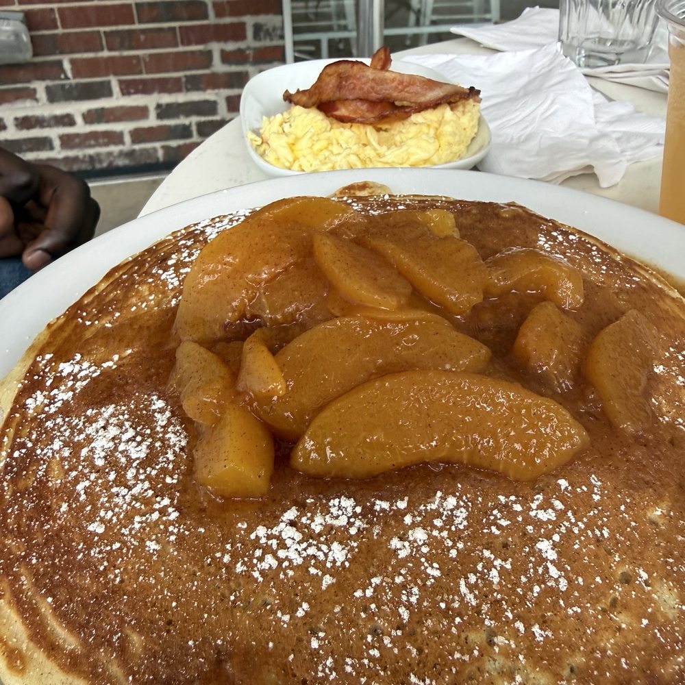 Peaches and pancakes