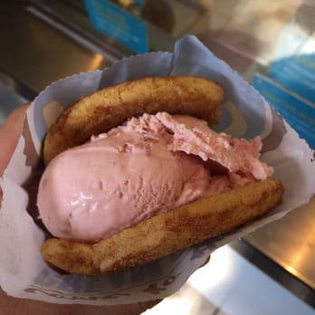 CREAM - Snicker doodle cookie and strawberry ice cream. - Desserts Near Me - Berkeley, California CREAM - Snicker doodle cookie and strawberry ice cream. - Desserts Near Me - Berkeley, California