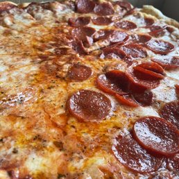 Cheese Pizza Pepperoni on half