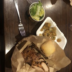 Dickey's Barbecue Pit - 2 meat platter. Shameful.