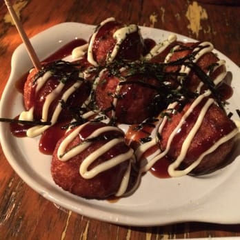 Hapa Toronto - These Tako Yaki tasted good but they served "six" which were actually THREE CUT IN HALF! Come on... - Japanese Near Me - Toronto, Ontario Hapa Toronto - These Tako Yaki tasted good but they served "six" which were actually THREE CUT IN HALF! Come on... - Japanese Near Me - Toronto, Ontario