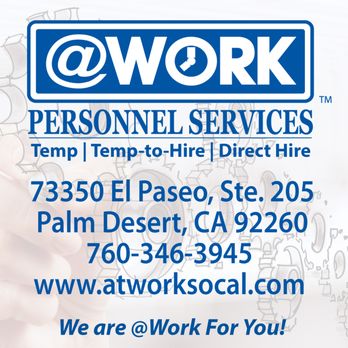 AtWork Personnel - Employment Agencies Near Me - La Quinta, California AtWork Personnel - Employment Agencies Near Me - La Quinta, California