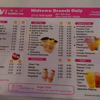 ViVi Bubble Tea - Bubble Tea Near Me - New York, New York ViVi Bubble Tea - Bubble Tea Near Me - New York, New York