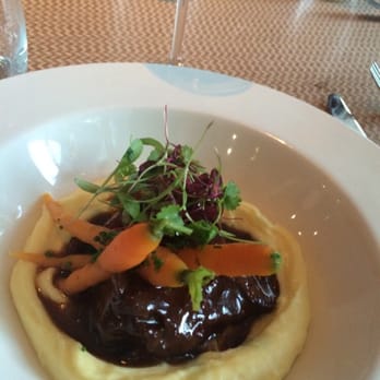 One Canada Square Restaurant and Bar - Ox cheek- YUMMY - Modern European Near Me - London, XGL