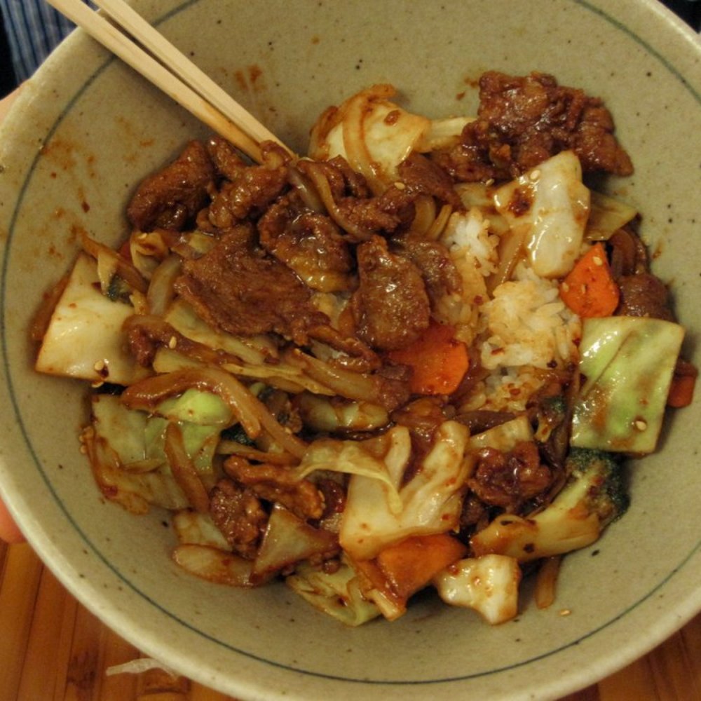 Aji-Nippon Restaurant - spicy pork bowl - Japanese Near Me - Bethesda, Maryland