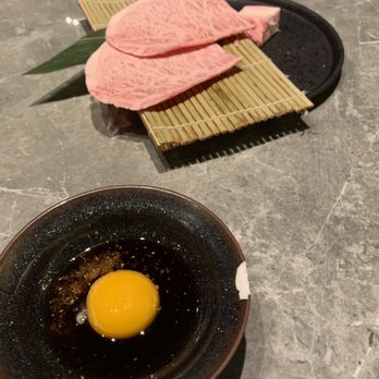 Ishoni Yakiniku - Wagyu with egg dip. Trust me you won't be disappointed, the egg dip is everything! - Barbeque Near Me - Seattle, Washington